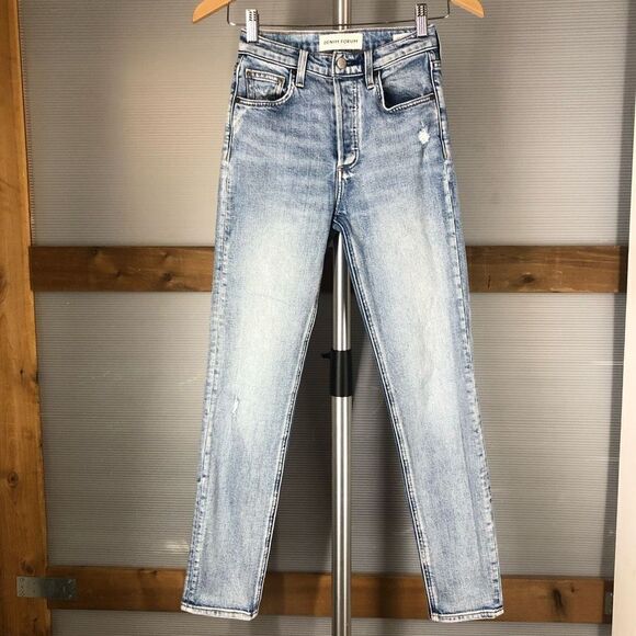 Denim FORUM The Yoko High Rise Slim Light‎ Blue Wash Jeans Sz 23 - Picture 2 of 7